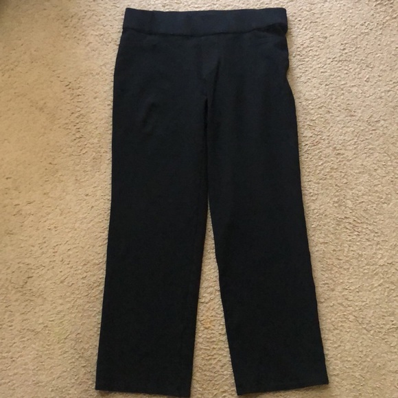 Women’s PM Stretch Pants Black Intro Elastic Waist - Picture 3 of 4